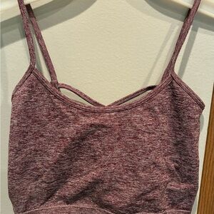 Heathered Purple Strappy bralette